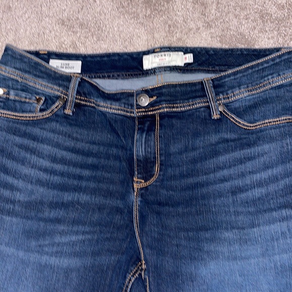 Torrid 18 jeans luxe slim boot fit at first womens plus denim pants - Picture 4 of 13